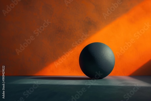 Fine Art Still Life Photography of a Single Minimal Object on Black Matte Surface, Soft Orange Lighting, Elegant Composition with Cinematic Shadow Depth, Ultra Realistic 8K
