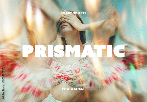Prismatic Photo Effect Mockup