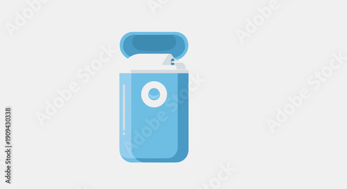 Blue Wireless Earbuds with Charging Case Open.