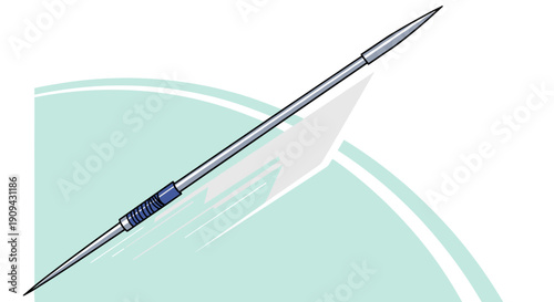 Syringe with Needle on White Background.