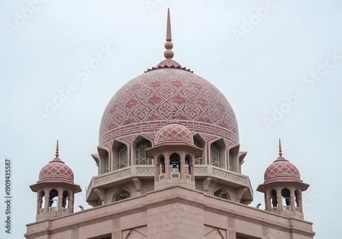 Putra mosque in putrajaya malaysia close up