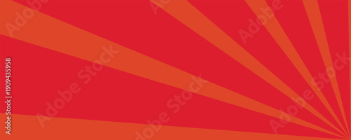 Striped colorful abstract background, Symmetric rays - pattern red