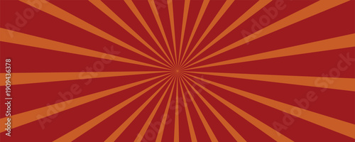 Background with retro rays. Vintage backdrop, boom, comic, circus pattern. Cartoon pop art template. Vector illustration