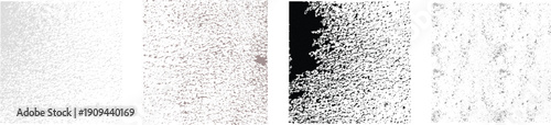 Abstract distressed noise texture set vector backgrounds