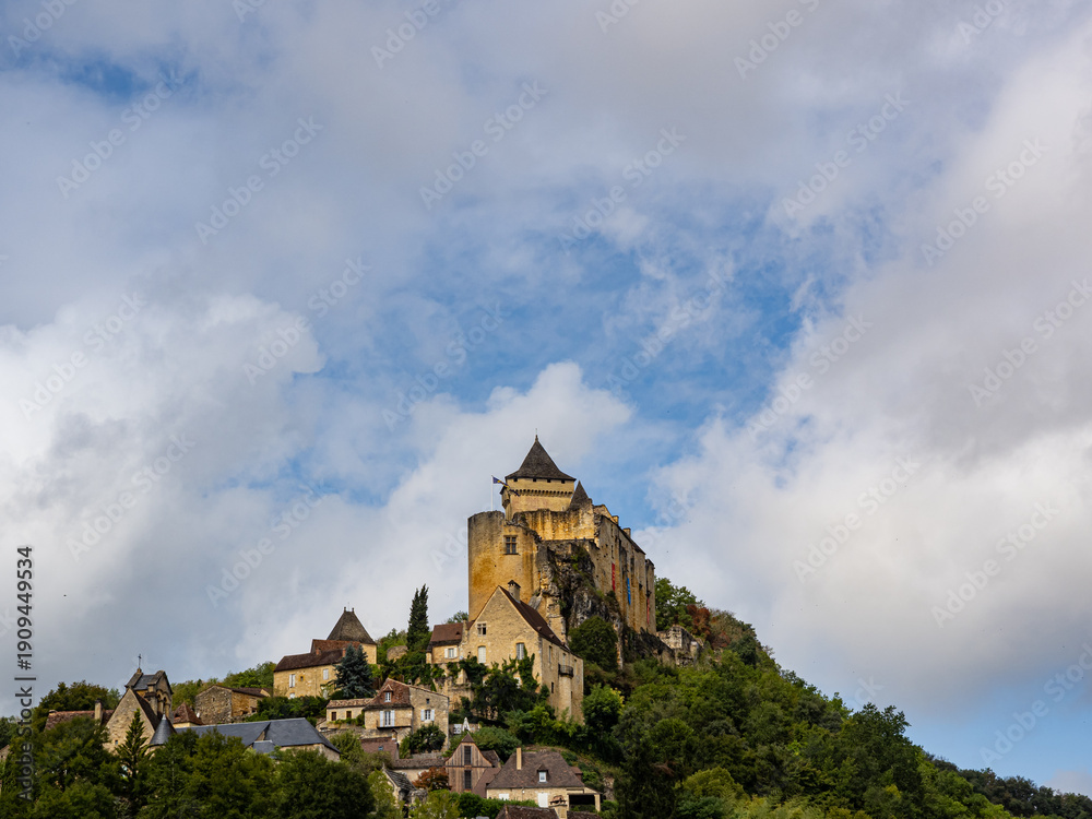Fototapeta premium Castelnaud La Chapelle Castle, Aquitaine region, Dordogne department, in the district of Sarlat-la-Canéda and canton of Domme