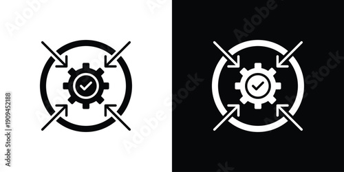 Alignment Icon Sheet Multiple Style Collection Isolated Vector