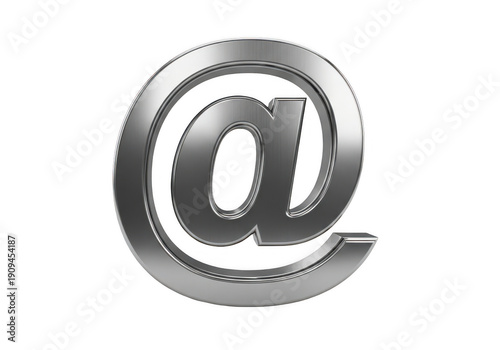 Wallpaper Mural Silver email symbol isolated on transparent background Torontodigital.ca