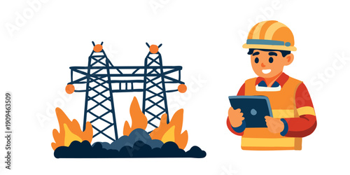 infrastructure crisis with blazing power network structures