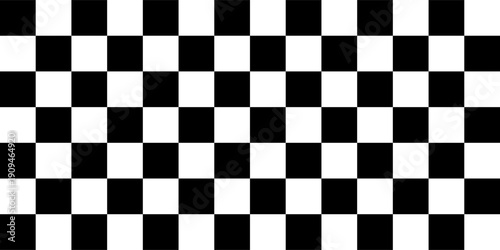 Black and white checkered seamless pattern. Endless background. Racing flag texture