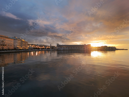 Wallpaper Mural wonderful Trieste coast at sunset Torontodigital.ca
