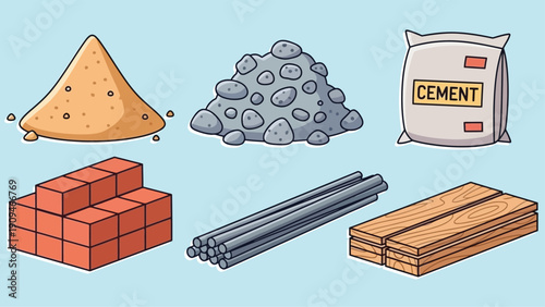 Construction materials for building and diy projects