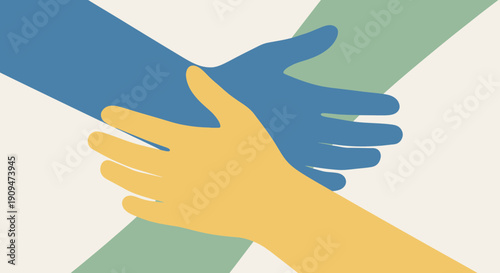 Hands shaking in solidarity and partnership