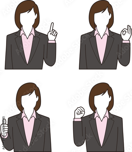 若い女性ビジネスマン③