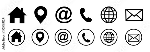 Fotografía Web icon set. For computers and mobile devices. Website icon set.
