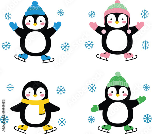 Kawaii Cute Panda Character Sitting on Bamboo Frame Border Illustration with Green Leaves for Children Invitation Card Greeting Background and Photo Copy Space