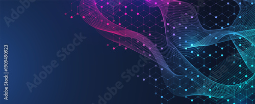 Abstract digital blockchain cube blocks concept. 3D big data cubes quantum computer technology idea. Artificial intelligence data core cubes design element illustration