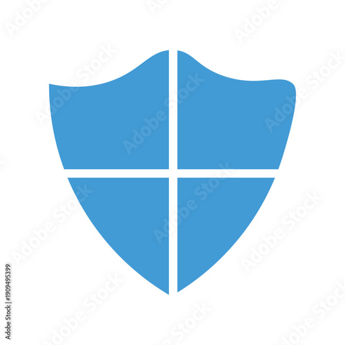 shield with sword vector logo