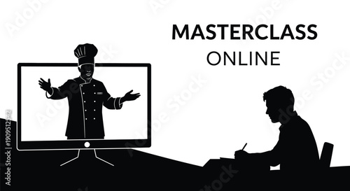 Online Masterclass and Virtual Training Illustration