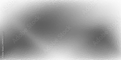 Silver foil background with metal mirror texture. Chrome gradient surface with light gloss. Vector aluminum grey sheet with reflection. eps 10