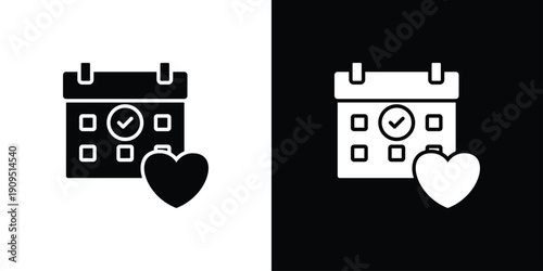 Calendar Icon Sheet Multiple Style Collection Isolated Vector