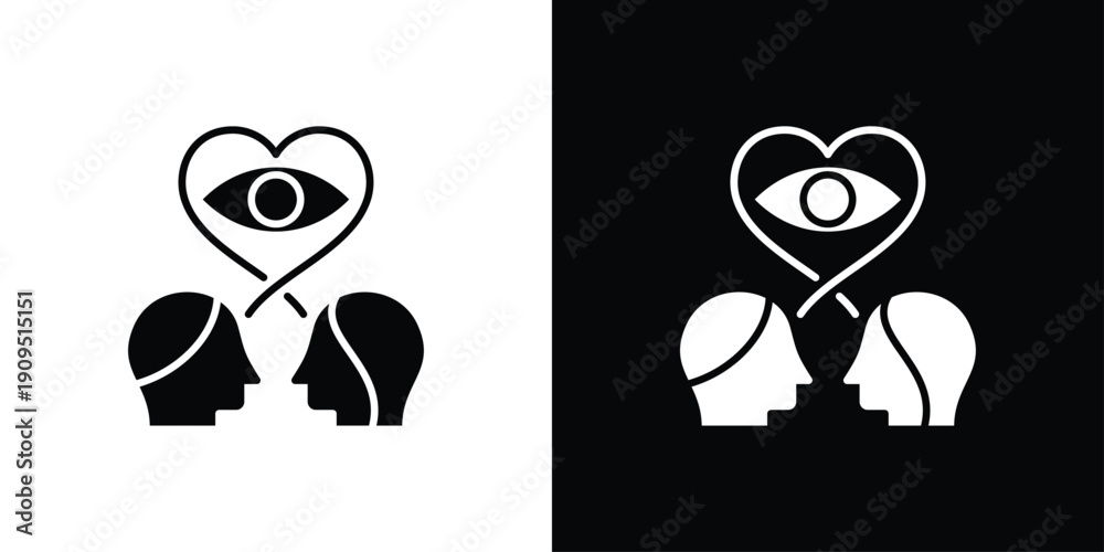 Quadro su tela First Look Icon Sheet Multiple Style Collection Isolated Vector