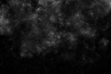 Dense drifting black fog rolling from the top of the frame, forming a mysterious smoky backdrop perfect for horror graphics, cinematic titles or moody posters


