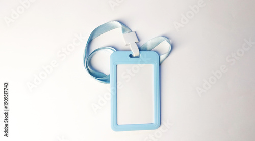 Blank ID card holder with lanyard for professional use, lanyard, blank, ID card, holder, office, work, security, badge