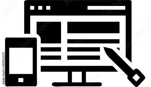 webpage builder svg icon