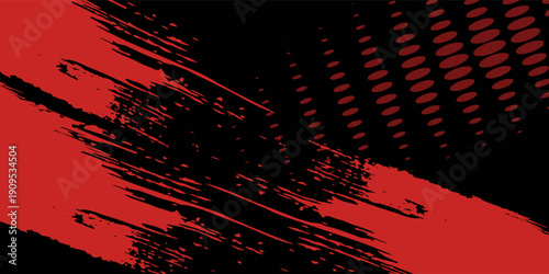 Halftone dots red and blue color pattern gradient grunge texture background. Dot pop art comic sport style vector illustration. modern background