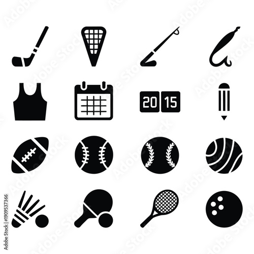 Sports equipment and collection hockey stick lacrosse stick