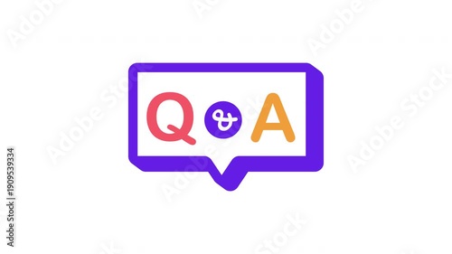 Wallpaper Mural 4K Animated question and answer graphic for quiz time  Torontodigital.ca