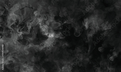 Textured vapor clouds flowing in a dark and dramatic composition