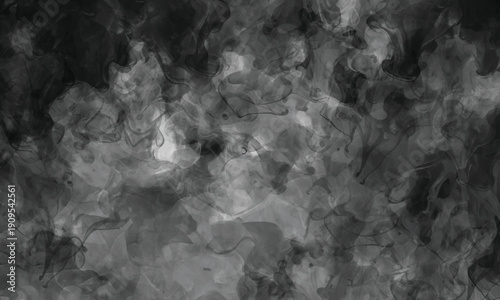 Thick fog and drifting mist forming a captivating abstract scene