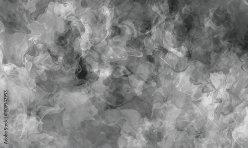 Thick fog and drifting mist forming a captivating abstract scene