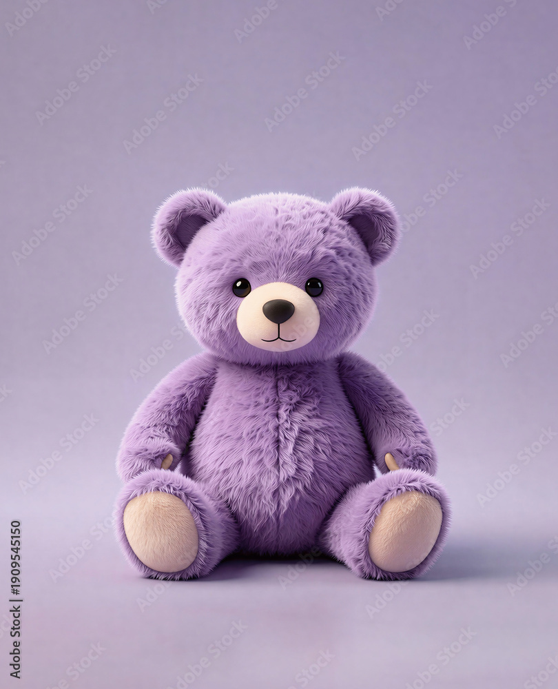 Obraz premium a teddy bear, a child's toy.artificial intelligence generator, AI, neural network image. background for the design