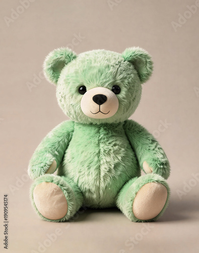 a teddy bear, a child's toy.artificial intelligence generator, AI, neural network image. background for the design