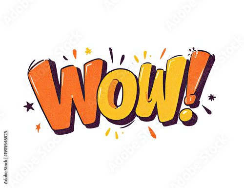 Bold, colorful cartoon text of 