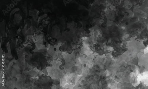 Shadowy smoke movement forming a dark and expressive backdrop