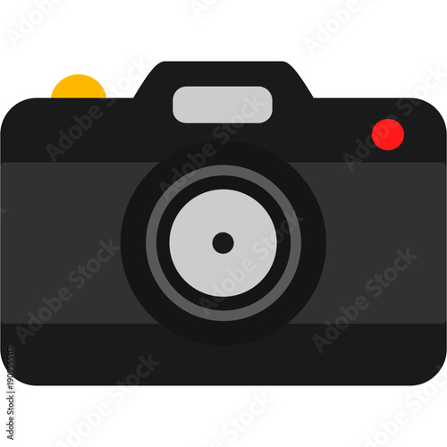 Camera with lens Icon