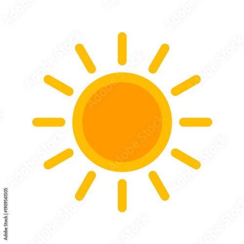 sun icon vector illustration	
