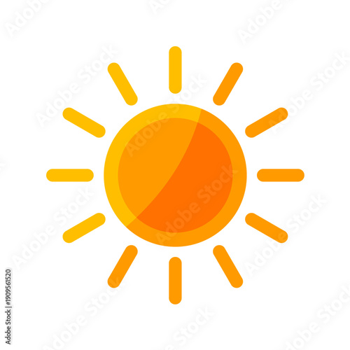 sun icon vector illustration	