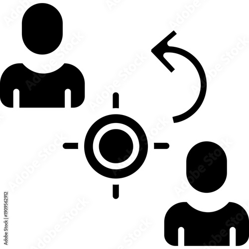 People with target symbol Icon