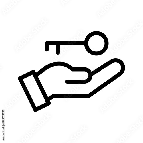 Professional Property Handover icon set for real estate transactions, keys, and ownership transfer