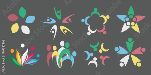 Disability Pride Month. Color stripes representing a form of impairment. Eps10