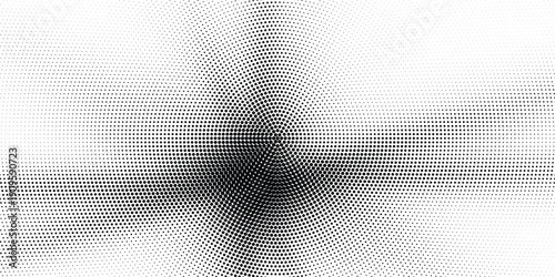 Abstract halftone pattern dot background texture. Liquid effect overlay grunge dots distress linear vector.