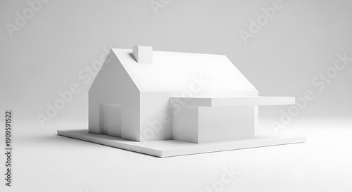 3d white house