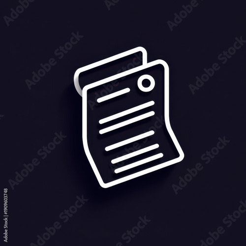 Pen resting on paper.