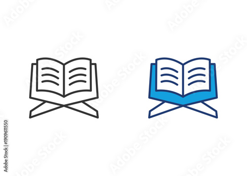 Quran Icon Set Multiple Style Collection