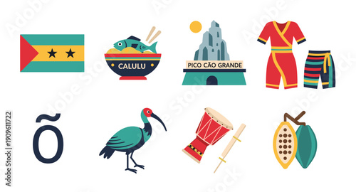 São Tomé and Príncipe cultural icons and symbols collection