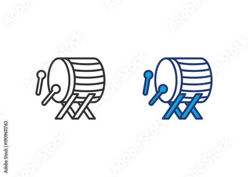 Bedug Icon Set Multiple Style Collection